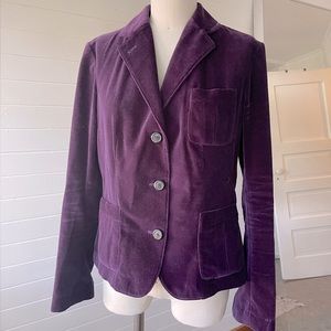 Ralph Lauren Sport Purple Velvet Jacket Blazer